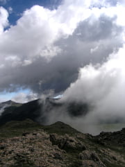 clouds over mountain