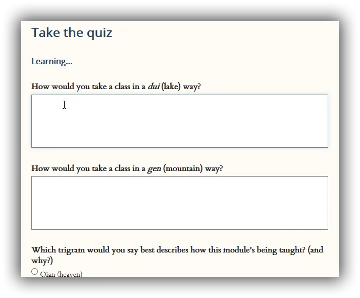 Trigrams in human terms quiz