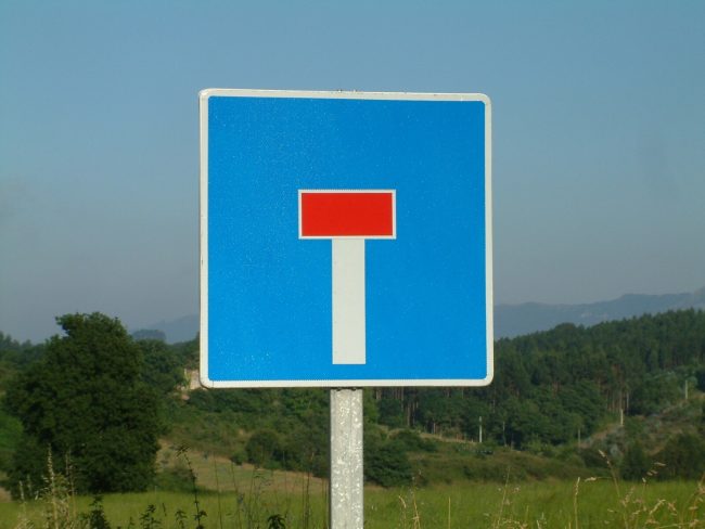 no through road sign