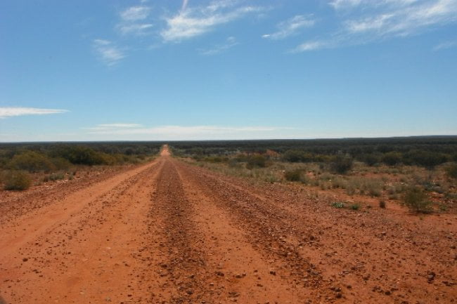 endless desert road